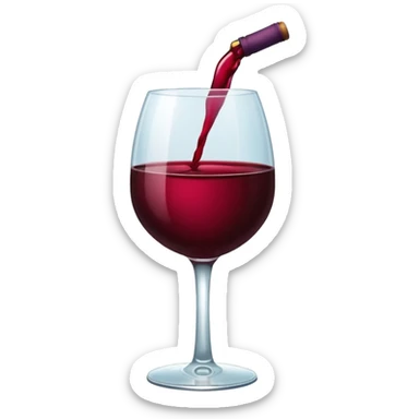 Corazón de color vino tinto oscuro sin nada arriba sticker