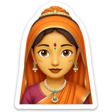 India woman sticker