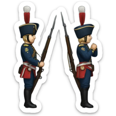 Line infantry sticker