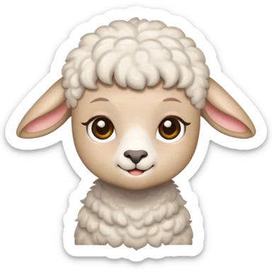 lamb dyeing hair sticker