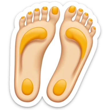 Sole feet with no toenails  sticker
