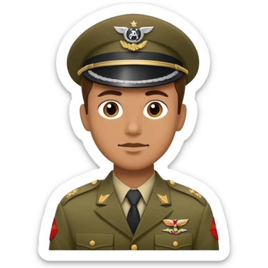WWII military soldier sticker