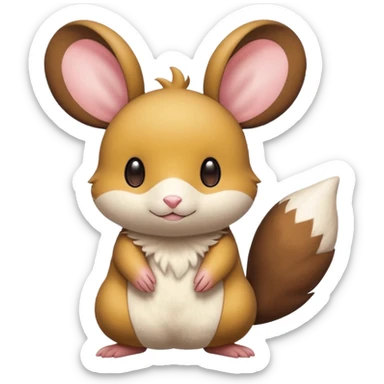 Teddiursa-Minccino-Dedenne-fusion  sticker