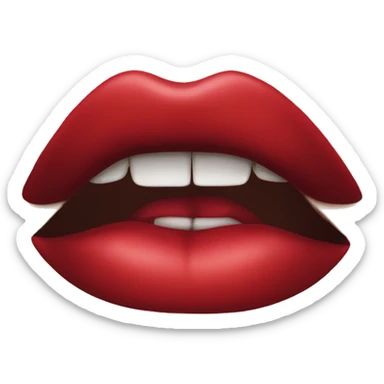 red lips sticker
