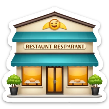 Je veux une devanture de restaurant alléchante.  sticker