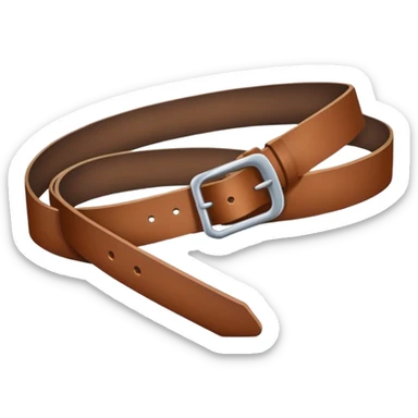A belt being swung sticker