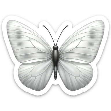 Mariposa blanca sticker