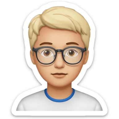 Sea start using glasses  sticker