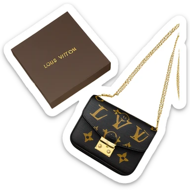 lv Wallet On Chain Métis black sticker