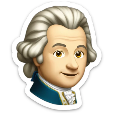 wolfgang amadeus mozart sticker