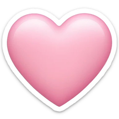 Baby Pink heart  sticker