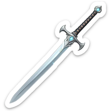 Sword with white flames  sticker