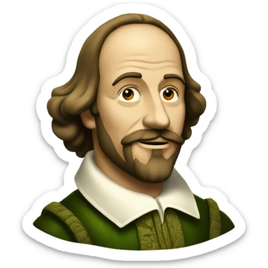 420 hemp Shakespeare  sticker