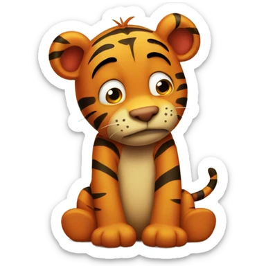 SAD TIGGER sticker