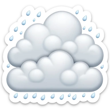 snowing from clouds sticker