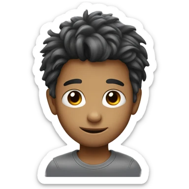 a short boy who looks like a rat with hair sticker