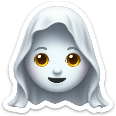 Cute ghost who is a girl  sticker