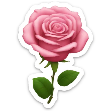 Emoji rose sticker