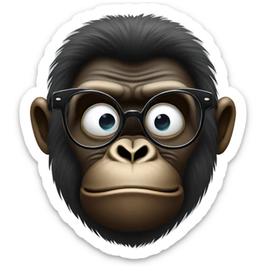 Gorille avec des lunettes de soleil sticker