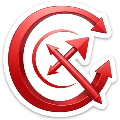 Prompt 15: "Is your backup plan."
Graphic: 🔄 Refresh/loop arrows icon (white with red highlights).
Animation: Arrows rotate smoothly.
Background: Transparent. sticker