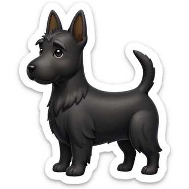 Scottie dog emoji sticker