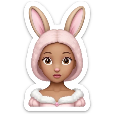 Ballerina vestita da coniglio sticker