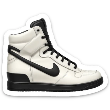 rick owens milk dunk all white sticker