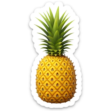a simple pineapple sticker