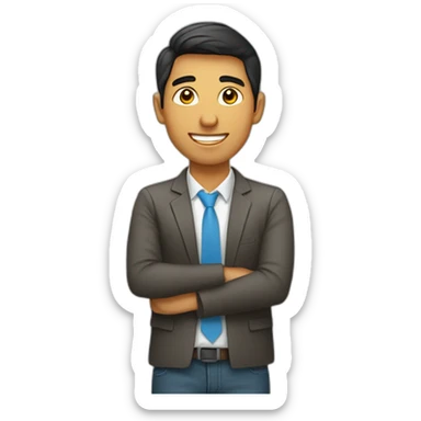 joven emprendedor peruano sticker