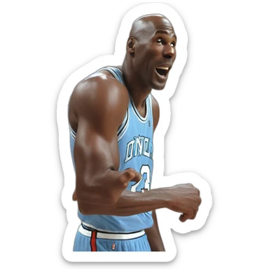 Michael jordan UNC sticker