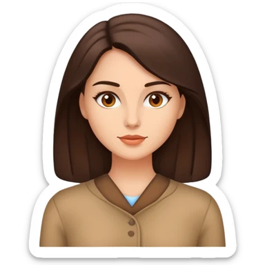 mother day brunette sticker