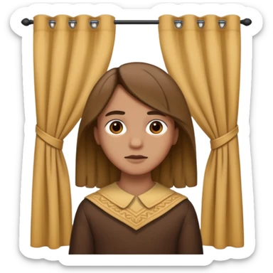 🫃 but with parted middle hair (curtains)  sticker