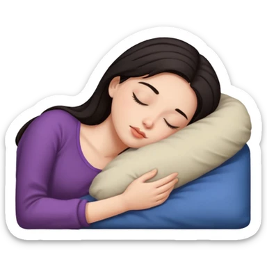 Ragazza mora che dorme  sticker