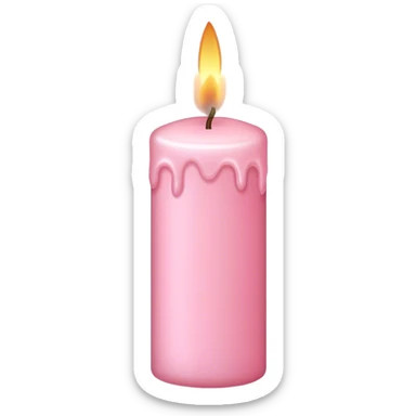 Light pink candle  sticker