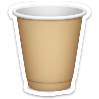 empty clear cup sticker