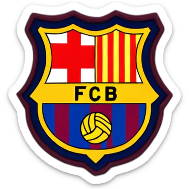 football club barcelona emblem spiderman sticker