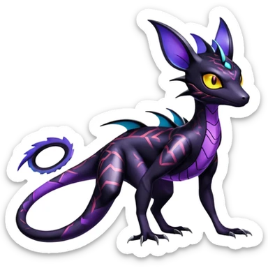 Shiny Salandit-Noivern-Umbreon-Hybrid (Full body) sticker