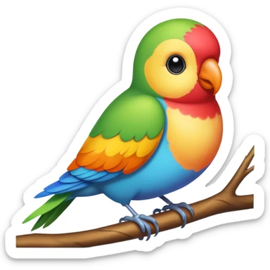 A love bird sticker