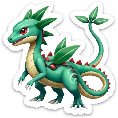 Meloetta-Rayquaza-Feraligatr-Pokémon-Fakémon-creature sticker