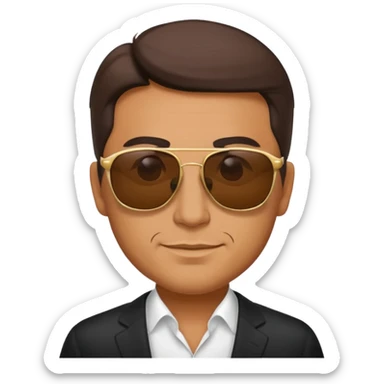 monopoly rich man with sunglasses sticker