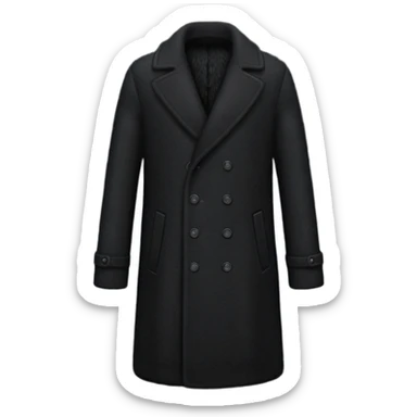 black longcoat sticker