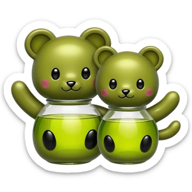Olives in a pair jelly cat teddies sticker