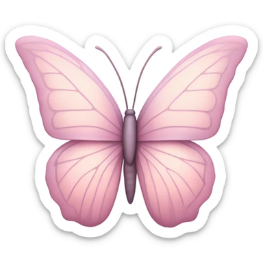 Pastel pink butterfly  sticker