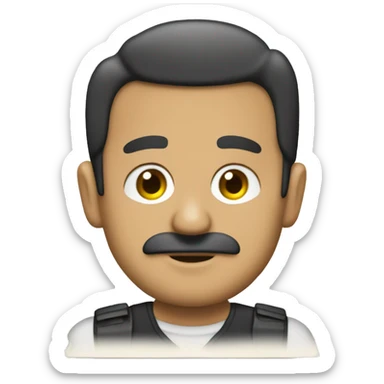 Pabo escobar anotando en libreta sticker