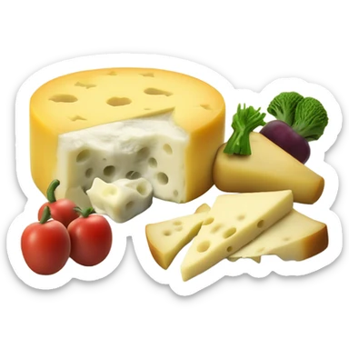 Raclette dans des poêlons  sticker