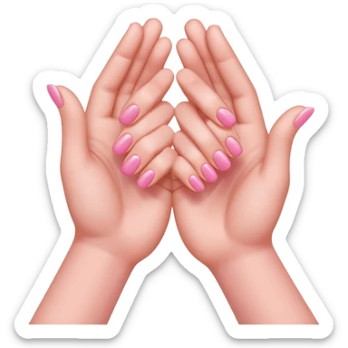 Pinky promise like two hands with pinkies interlocked  sticker