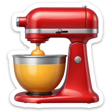 A mixer emoji in apple stile  sticker