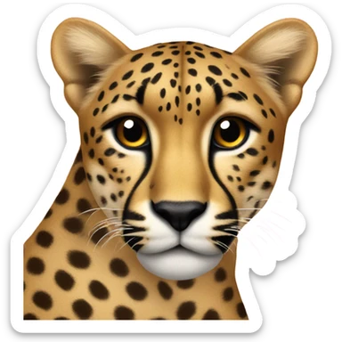 2016 vibe, cheetah print heart  sticker