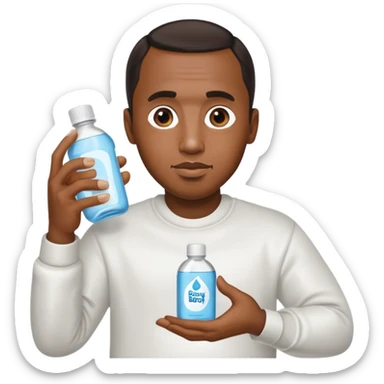 p diddy holding baby oil sticker