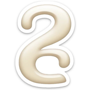 English letter ß sticker